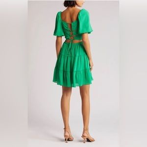 Puff Sleeve Tiered Minidress